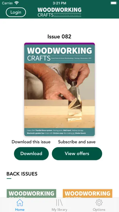 Woodworking Crafts Magazine iPhone Screenshot 1