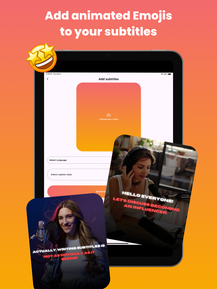 Captions for Videos Auto AI