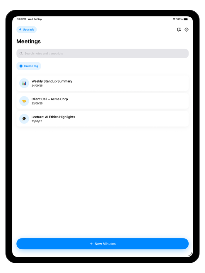Minutes AI Meeting - SumRec
