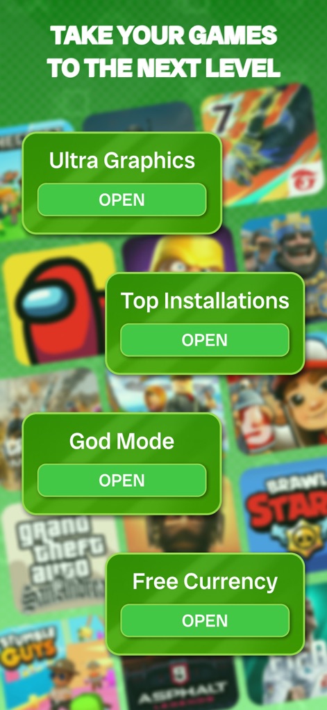 HapMod : Happy Game Mods - This tool provides immediate access to powerful enhancements like "Ultra Graphics" and "God Mode," designed to elevate the gaming experience for users.