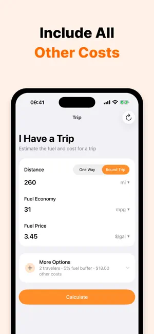 Fuel Cost Calculator: Trip screenshot 3