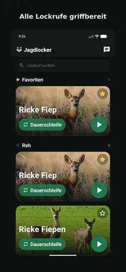 Screenshot von Jagdlocker auf dem iPhone 1