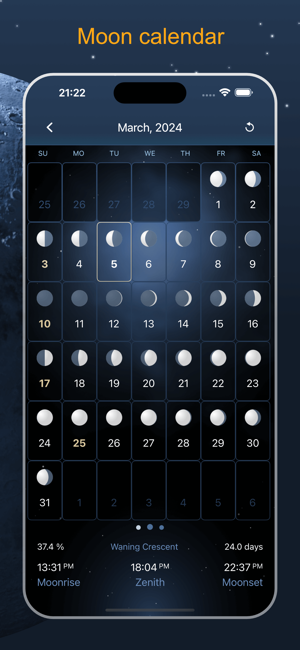 ‎Deluxe Moon Pro • App & Widget Screenshot