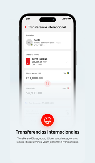 Santander México screenshot