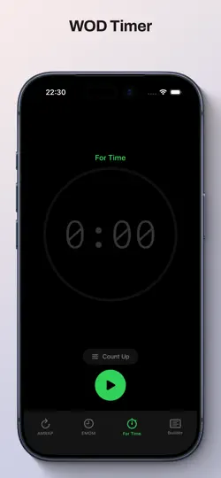 Capture d'écran de Timer WOD sur iPhone 3