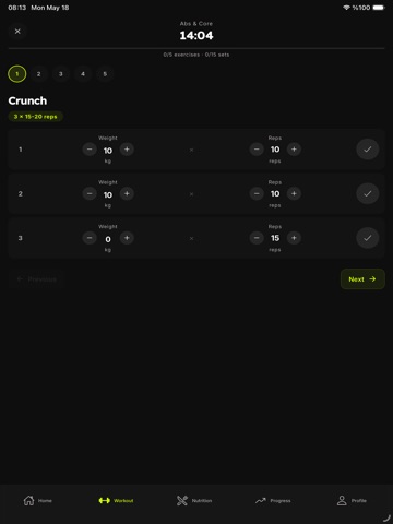 MyFitExpert: Food AI & Workout iPad screenshot