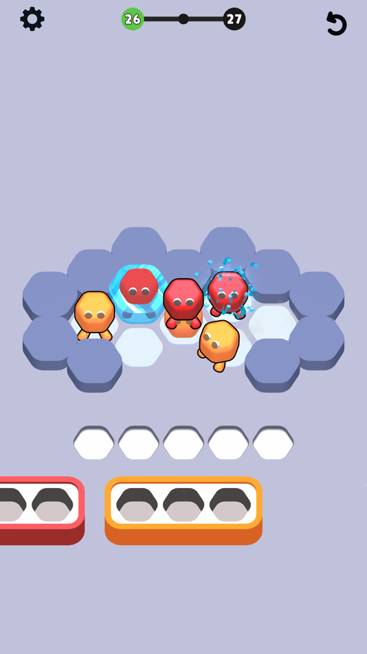 #3. Hexa Stack Jam (iOS) 由: Gybe Games