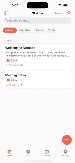 Notopod iPhone Ekran Görüntüsü 1