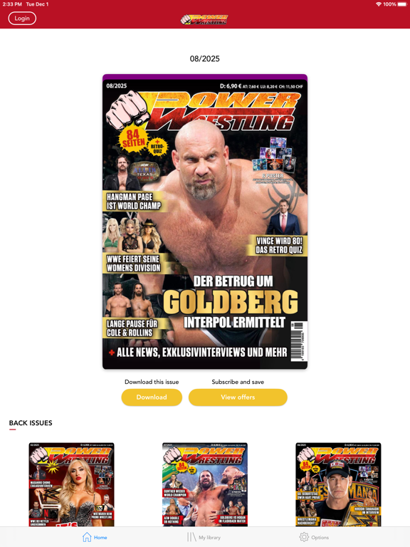 Screenshot #5 pour Power-Wrestling MAGAZIN