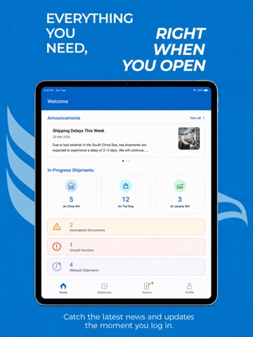 WCLB iPad screenshot