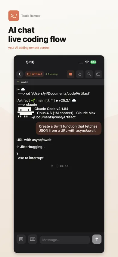 Tactic Remote: AI Coding screenshot 1