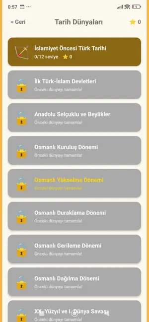 KPSS Tarih Oyunu iPhone screenshot 1