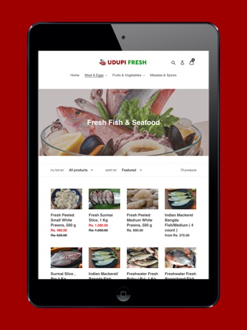 Udupi Fresh iPad screenshot