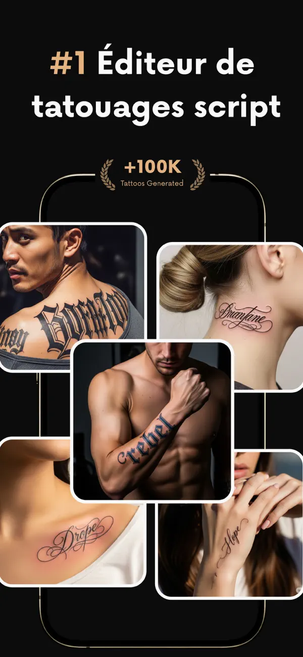 Screenshot #2 pour Polices Tatouages: Tattify