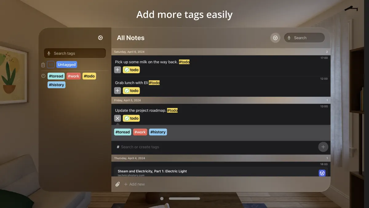 HashTagNotes: message yourself screenshot 6