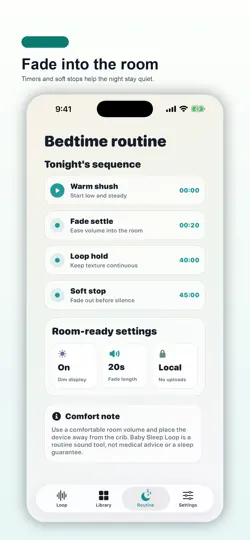 Captura de pantalla de Baby Sleep Loop en iPhone 4