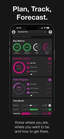 Plans.TheApp Financial Planner iPhone screenshot