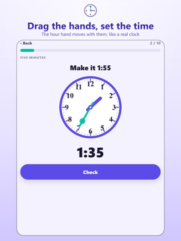 Telling Time for Kids: Learn iPad screenshot