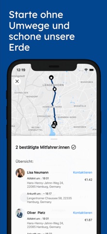 BG Ludwigshafen Carpool screenshot