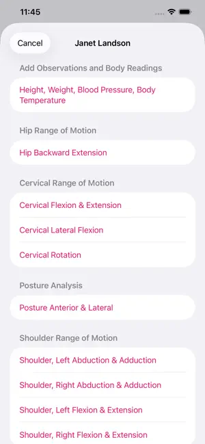 Body Evaluation screenshot 2