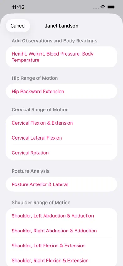 Body Evaluation screenshot 2