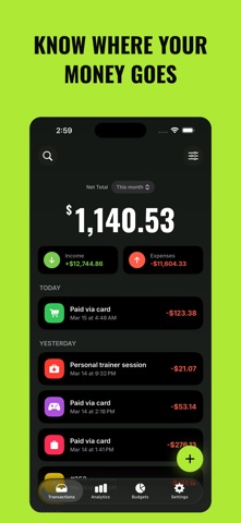 Kept: Budget & Expense Tracker screenshot