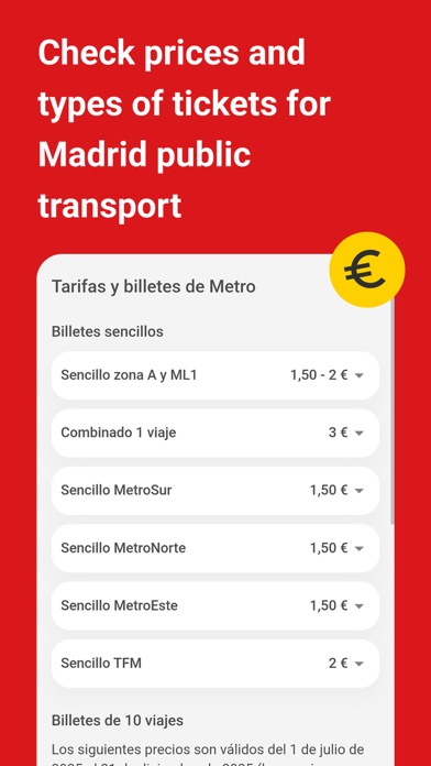 Madrid Bus Metro Cercanías iPhone screenshot 5 - Navigation app