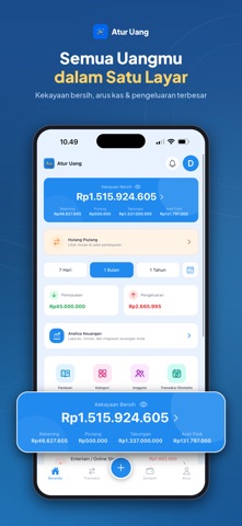 Capture d'écran 1 de Atur Uang: Catatan Keuangan