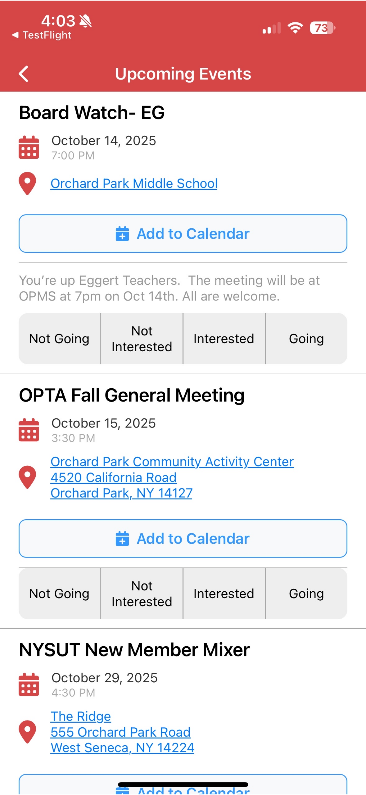 Orchard Park Teachers screenshot 4