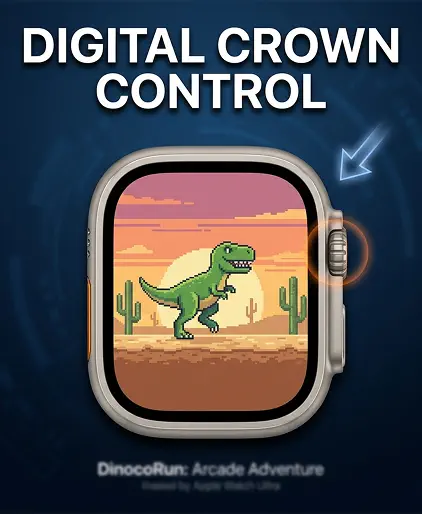Screenshot #1 pour Dino Run: Jeu pour Watch