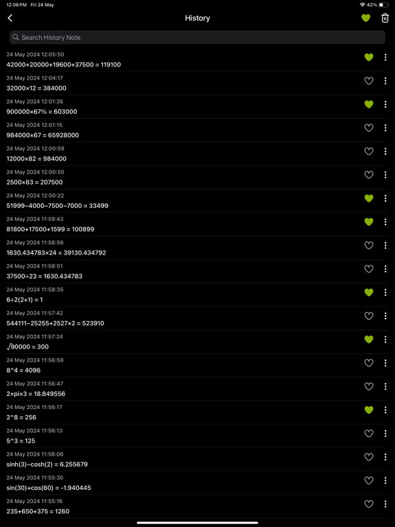 Screenshot #5 pour Calculator With History ™