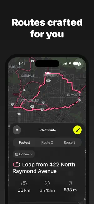 Waay - cycling route planner screenshot 1