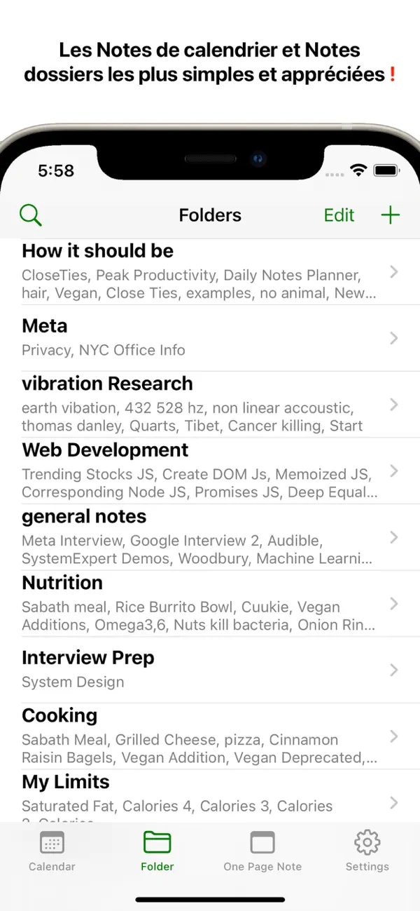 Screenshot #3 pour Notes Quotidiennes 3