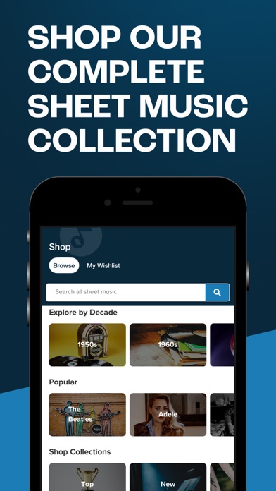 Screenshot #1 pour Musicnotes: Sheet Music Reader