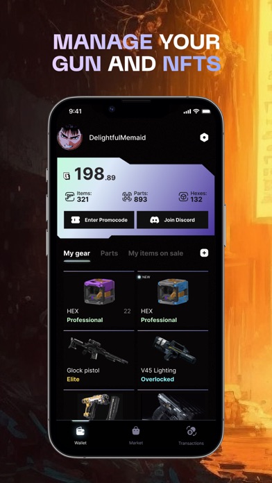 GUNZ Wallet Screenshot