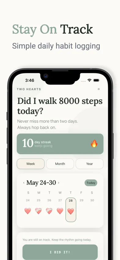 Two Hearts - Habit tracker screenshot 3