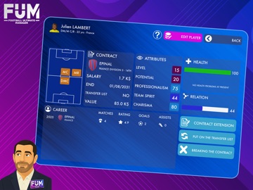 Football Ultimate Manager iPad screenshot