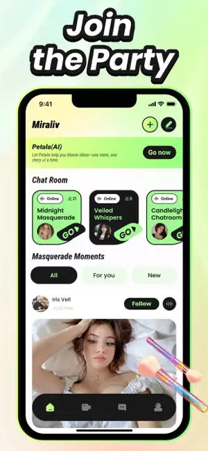 Miraliv：Masquerade & Voice iPhone screenshot 3