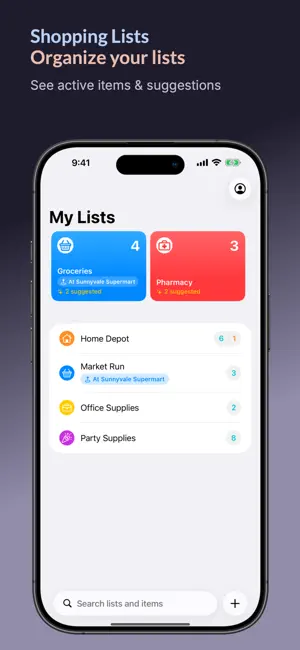 Shopping Lists: Grocery & more screenshot 1