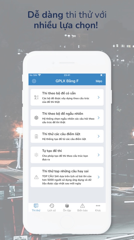 #5. Bằng lái ô tô hạng B, C1, C (iOS) 게시자: Binh Tran