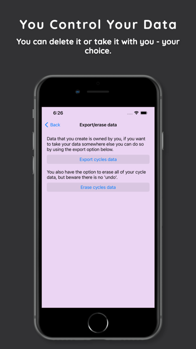 period Privacy period Screenshot