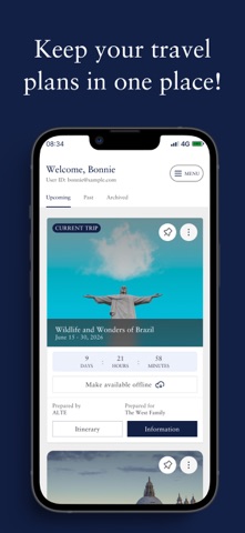 ALTE Travel App screenshot