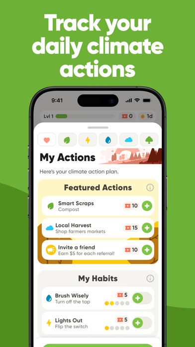 Dashboard.Earth Climate Action Screenshot