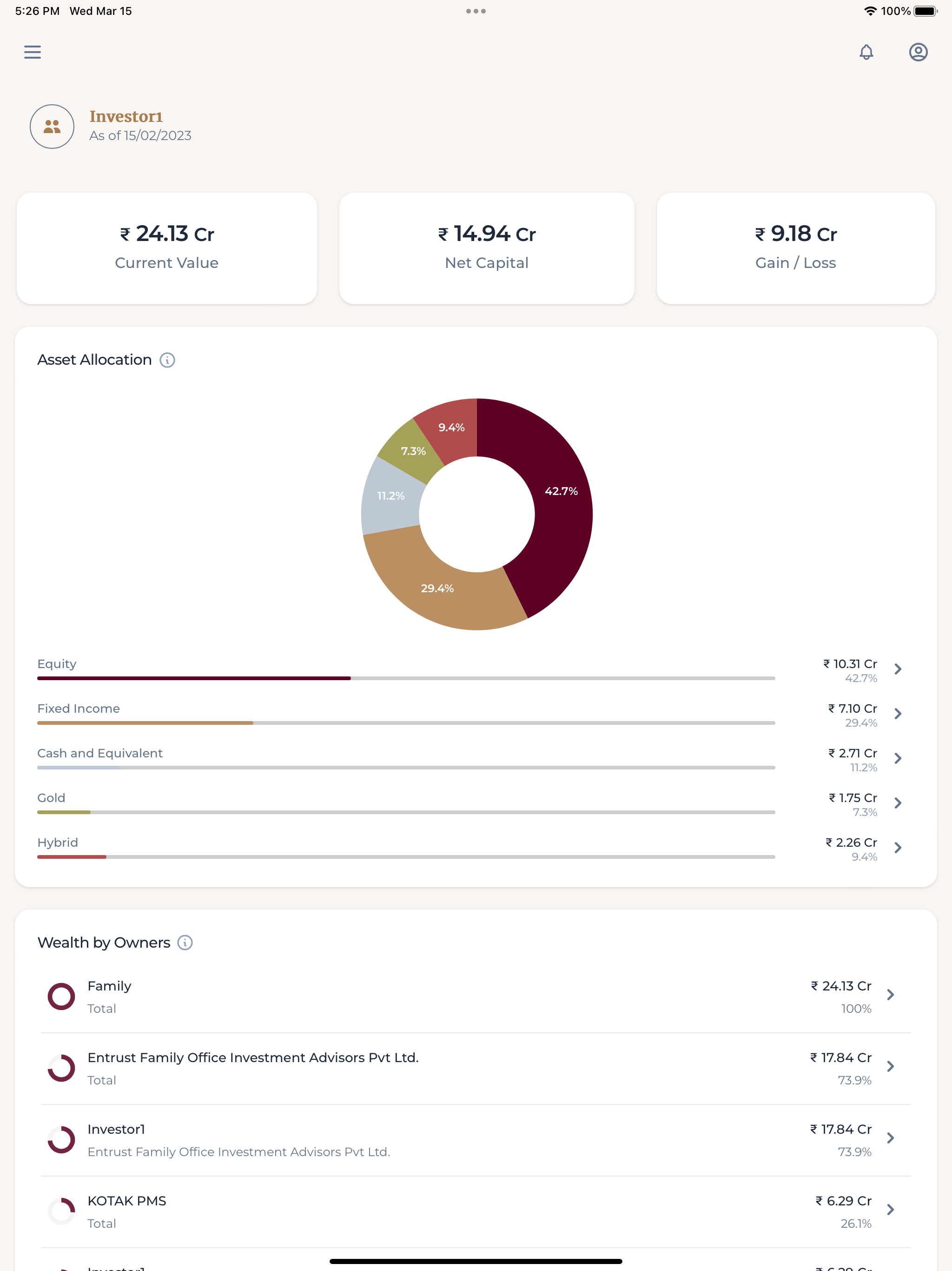 Entrust Family Office screenshot 6