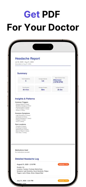 Headache Tracker - painpulse screenshot 4