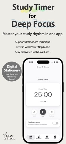 Study Timer: Crane & Bloom Screenshot 1 of 6