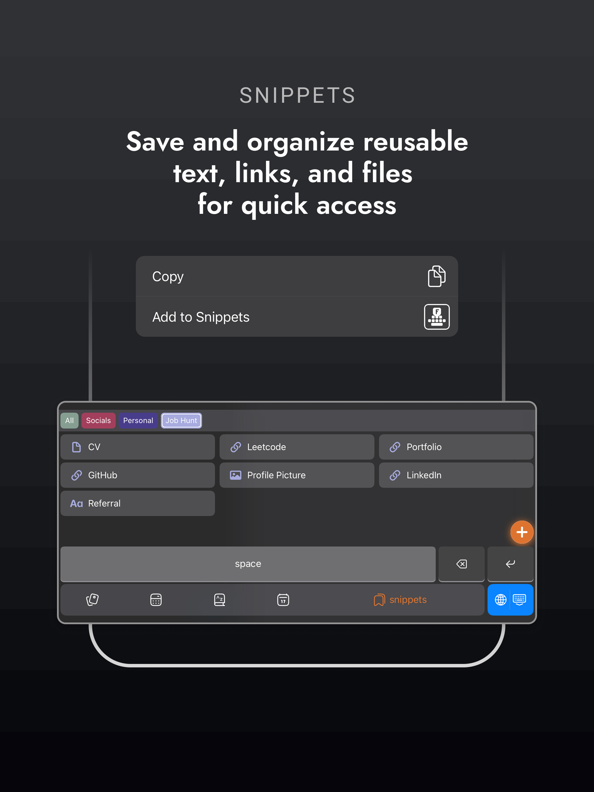 Keyboard Shortcuts: FlexiBoard
