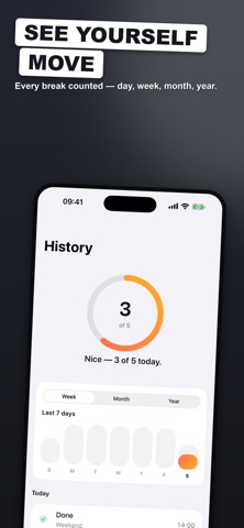 Hourly Move: Stand Up Break iPhone screenshot