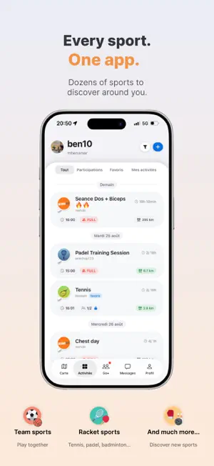 WePote - Sports & Activities screenshot 2