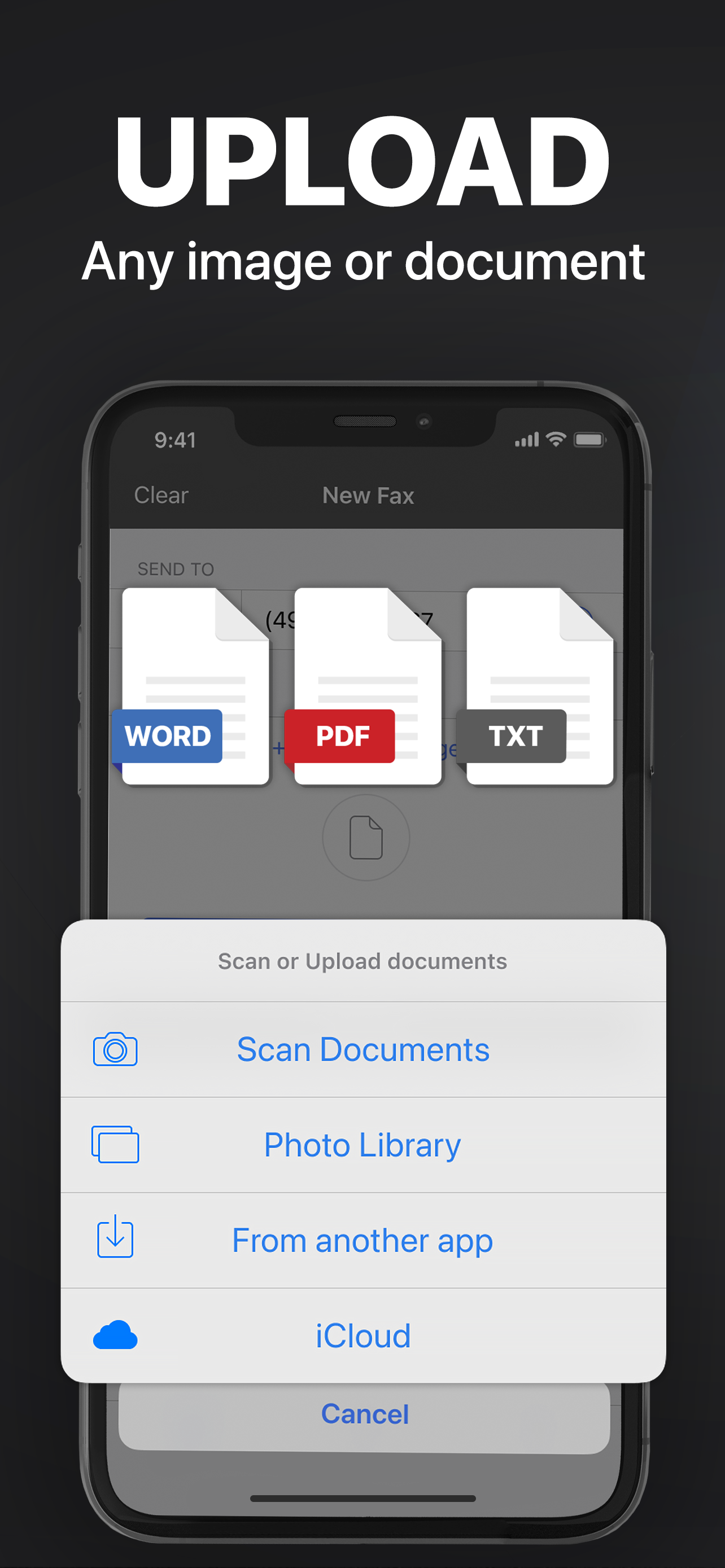 FAX from iPhone: Receive, Send